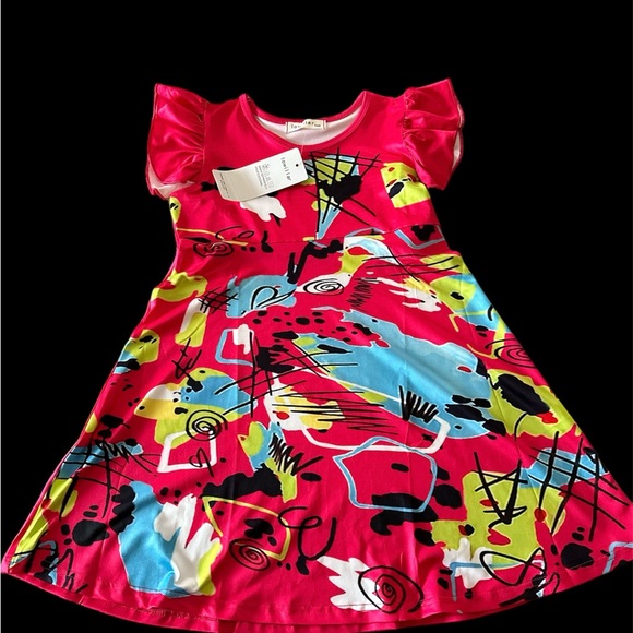 I owil lar Girls Pull On Multi Color Printed Size 140/9-10 US BNWT - Picture 3 of 4